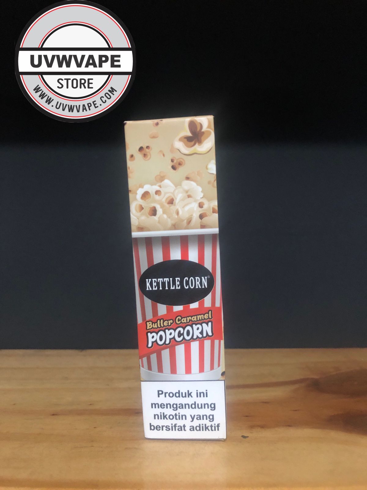 Kettle Corn Butter Caramel Popcorn Freebase - 60ml, 3mg. Strength