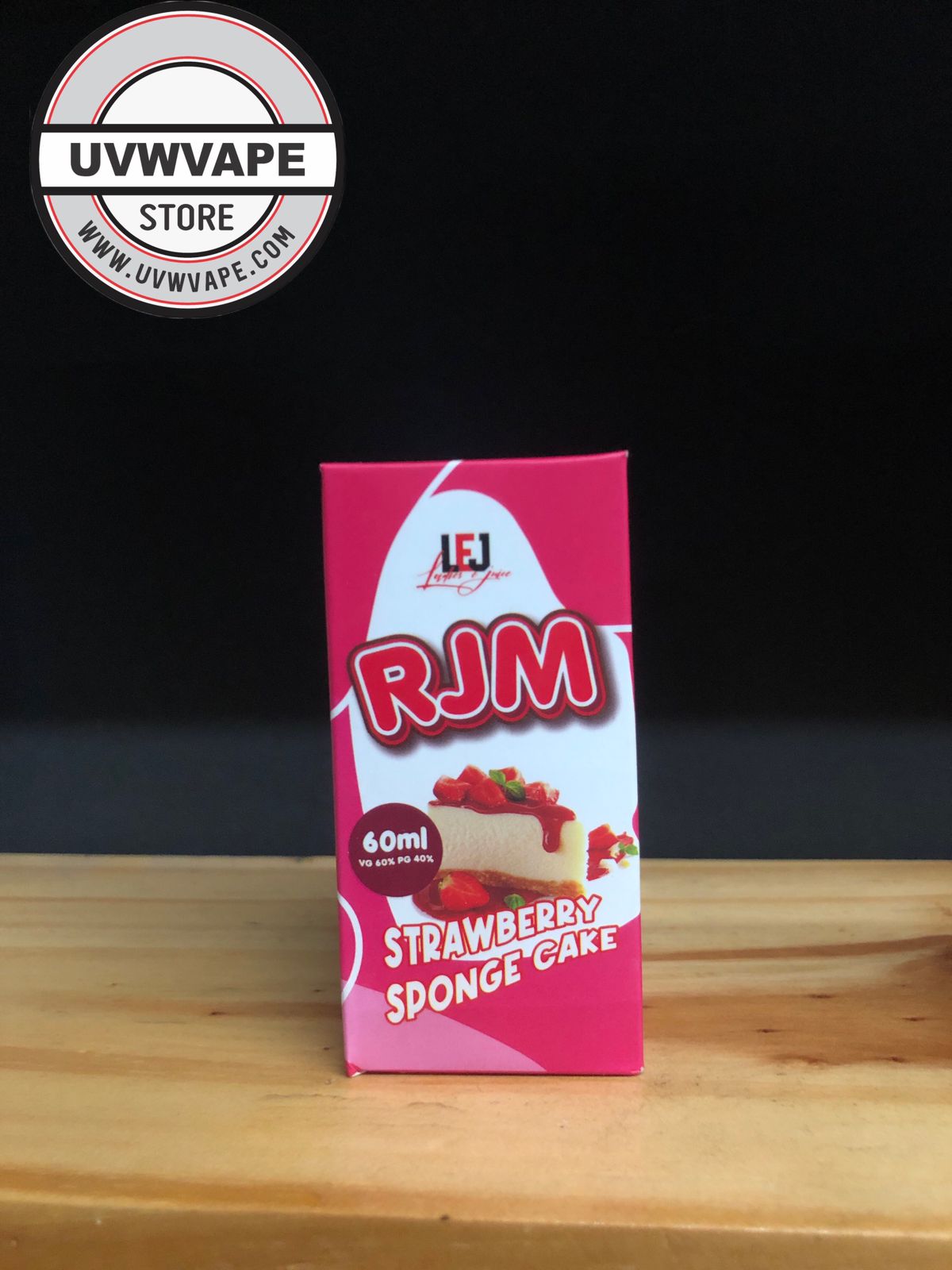 LFJ RJM Strawberry Sponge Cake Freebase - 60ml, 3mg Strength