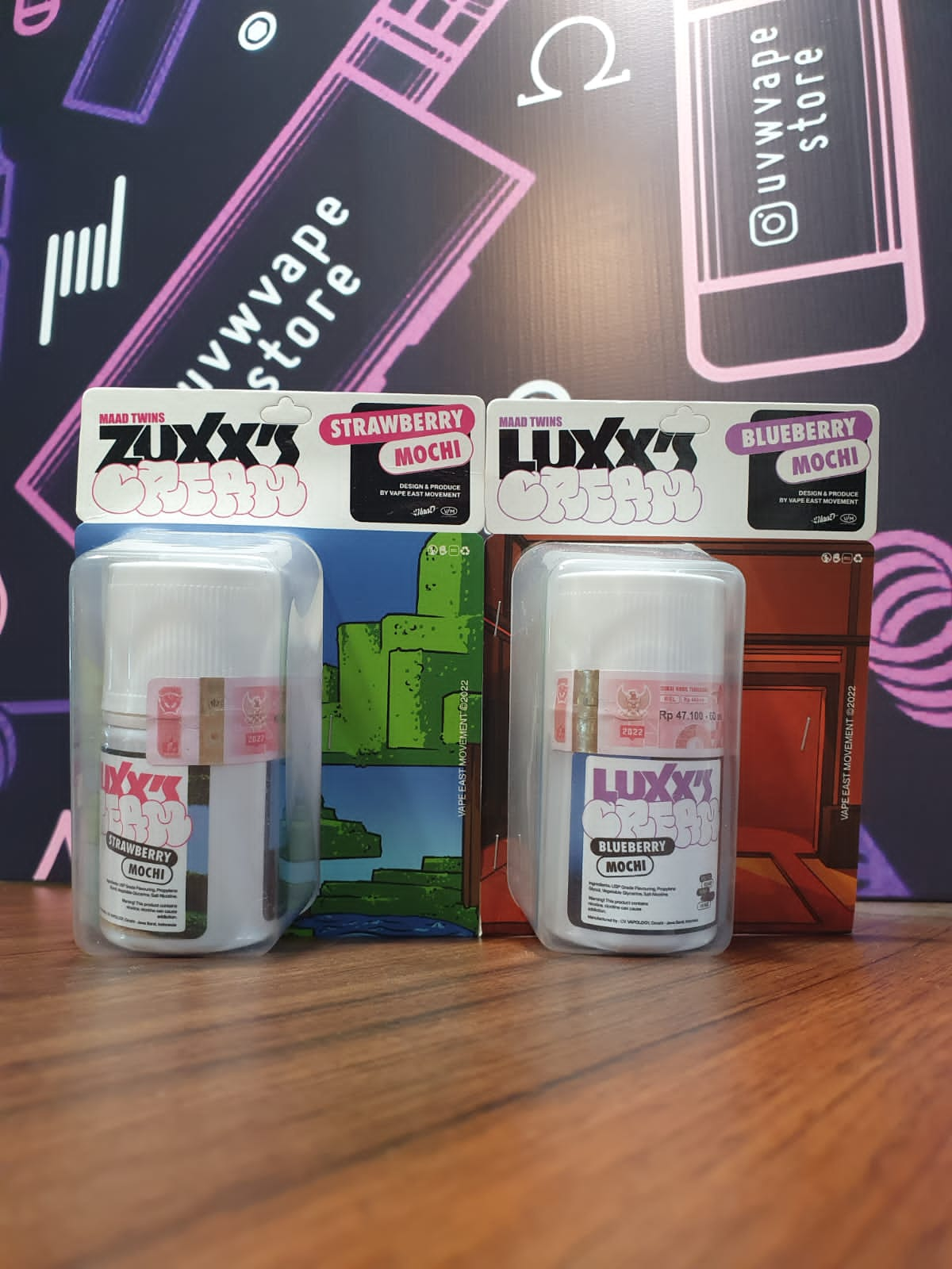 LUXXS Cream V2 Blueberry Mochi Freebase 60ml, 6mg strength