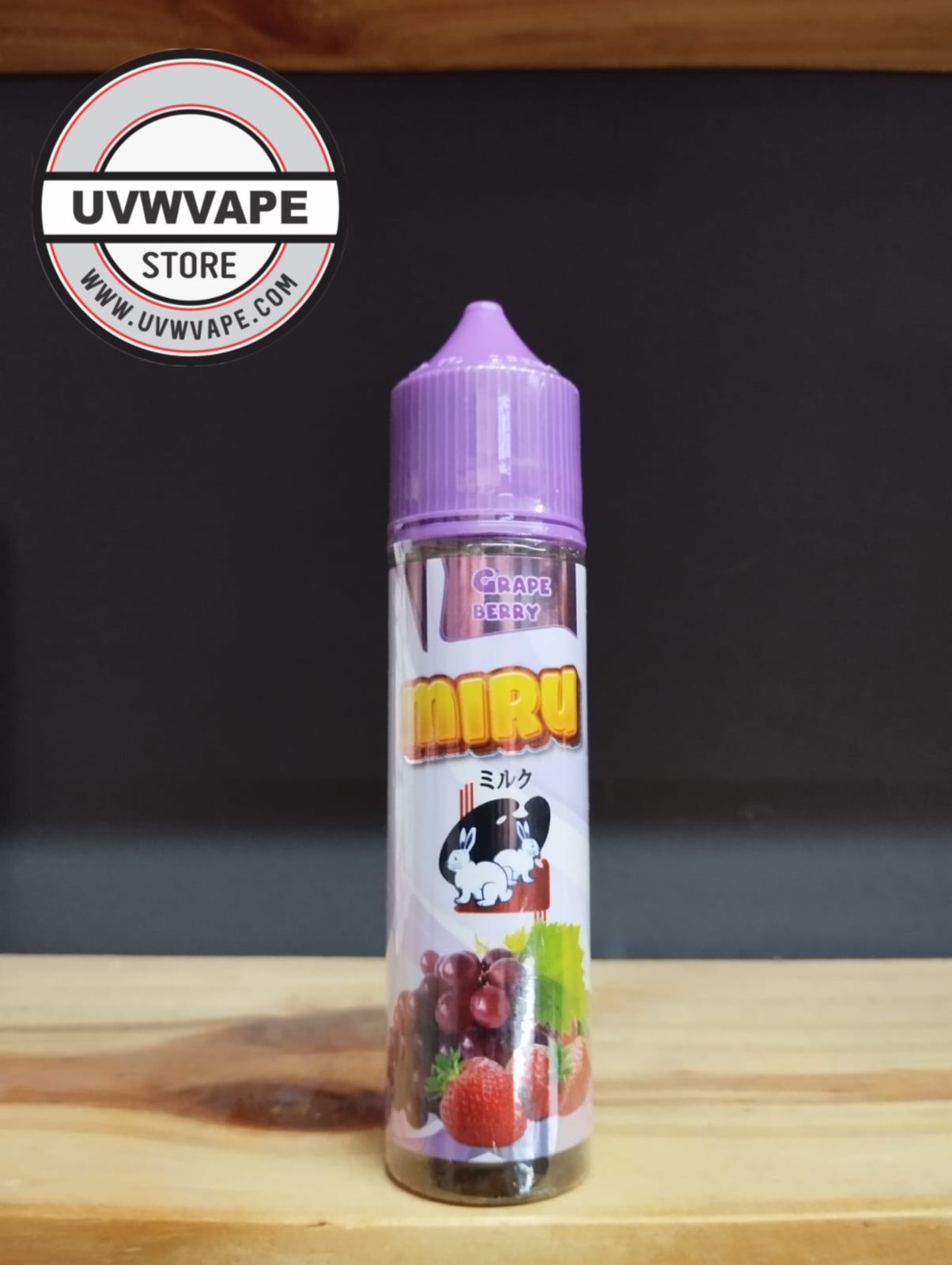 Miru Grape Berry Freebase - 60ml, 3mg. Strength