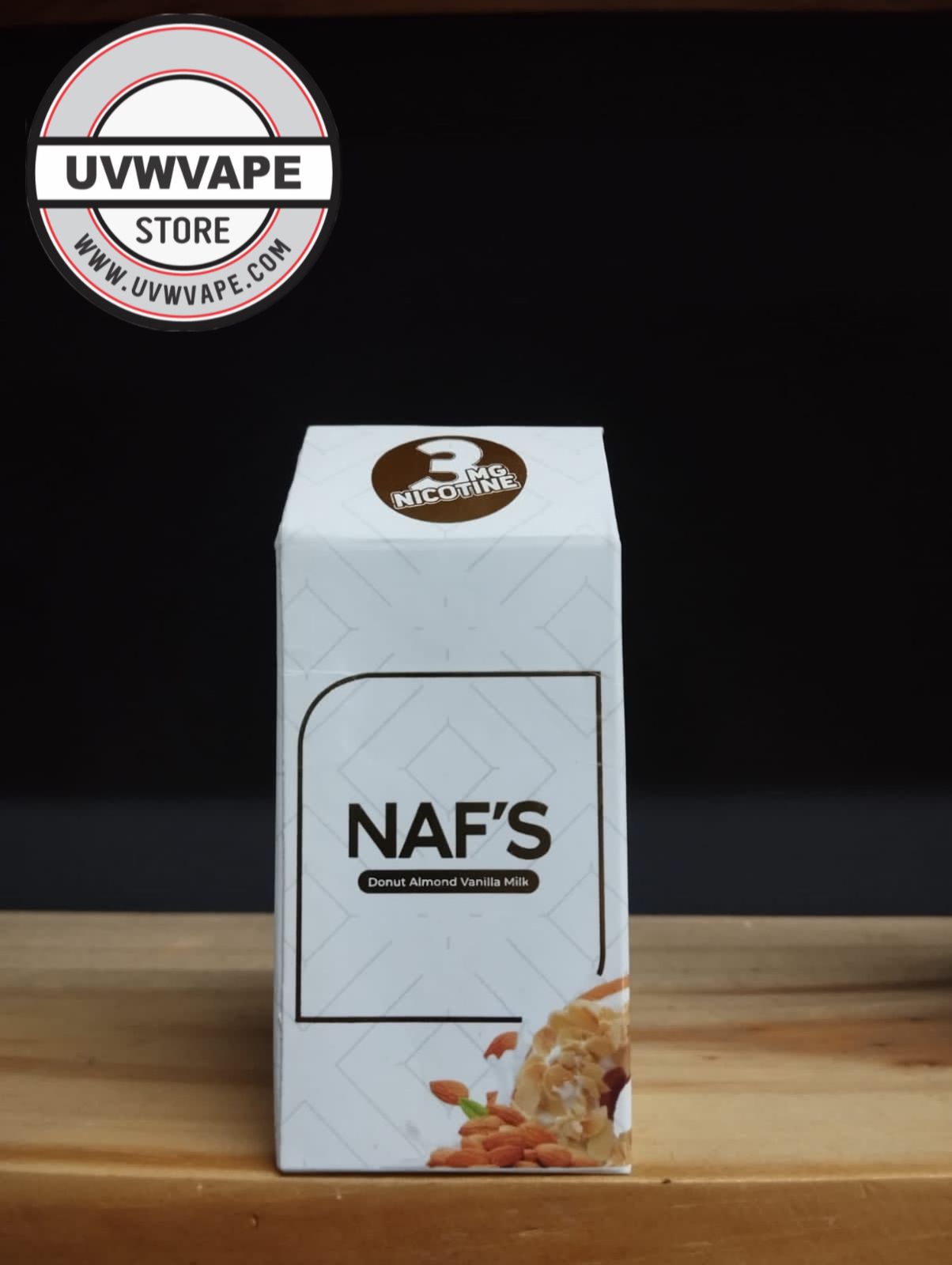 NAFS Donut Almond Vanilla  Milk Freebase - 60ml, 3mg. Strength