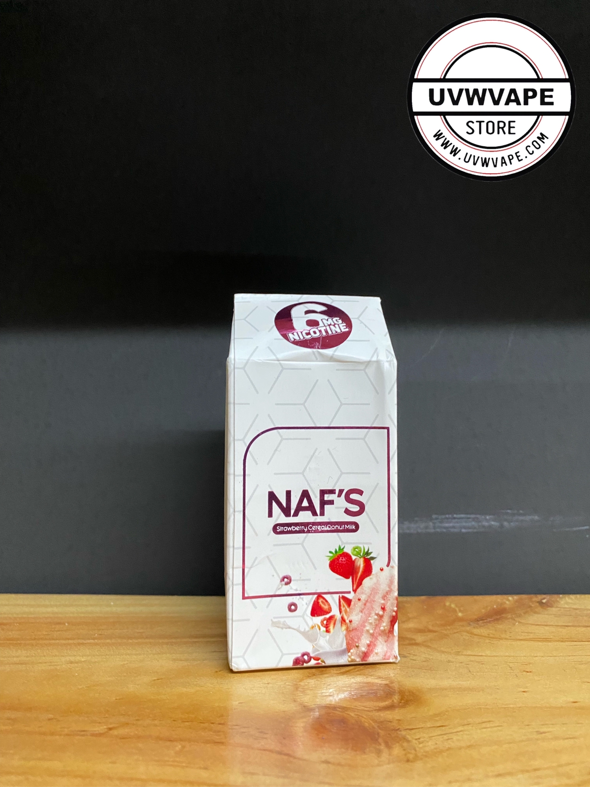 NAFS Strawberry Cereal Donut Milk Freebase - 60ml, 6mg. Strength