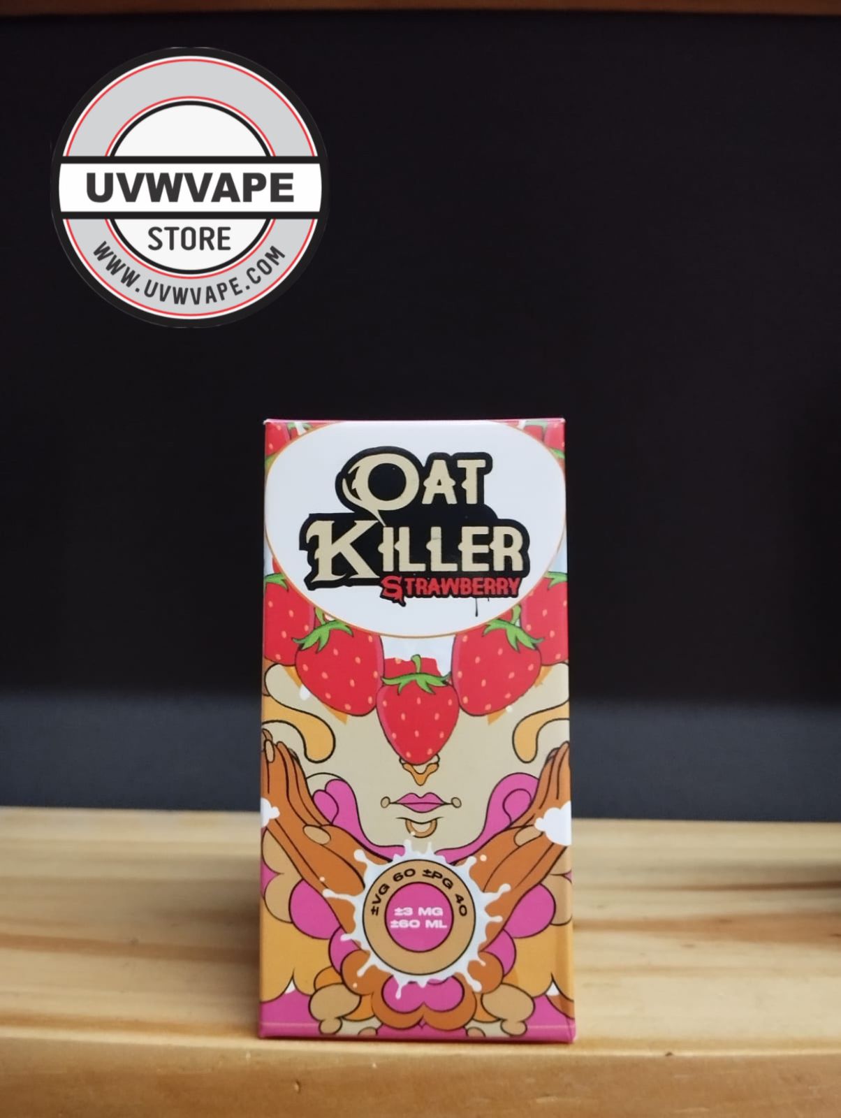 Oat Killer Strawberry Freebase - 60ml, 3mg. Strength